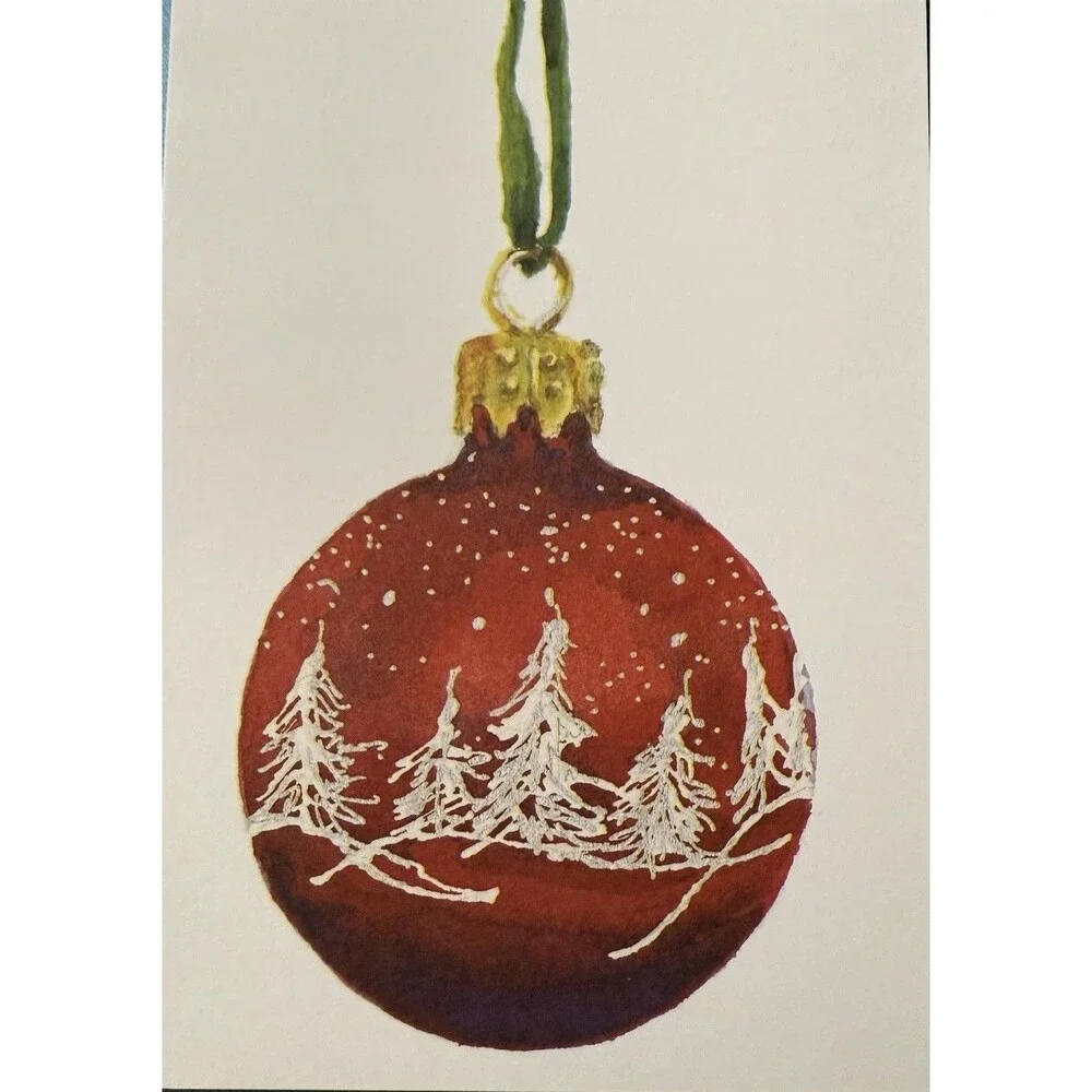 Odd Balls Vintage - Silent Star Night - Christmas Folded Note Cards - 10 Pack
